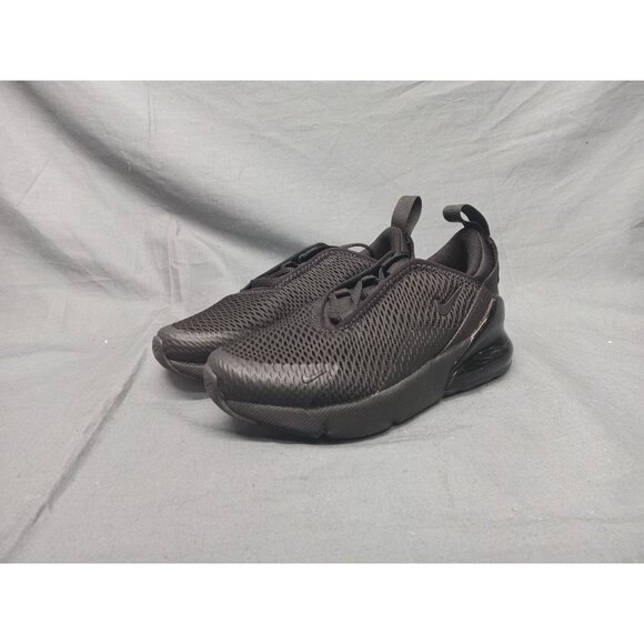 Nike Air Max 270 (PS) Sneakers Mesh Triple Black Size 1.5Y BRAND NEW NO BOX! - Picture 4 of 10